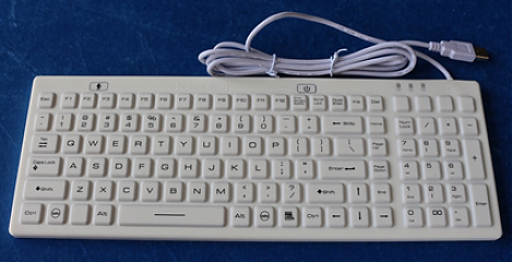 Промышленная клавиатура K-TEK-M380KP-FN-DT-BL-W-US/RU-USB