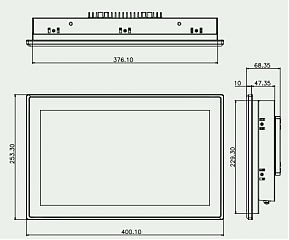 Панельный компьютер PPC2-CW156-ADLP-i5/8G