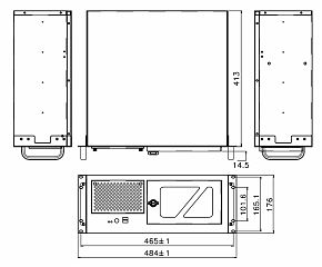 FRONT Rack I844 4U/i5-9500/8GBx2/1TB/NoOS [FR-I844-0001]