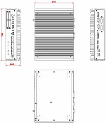 Компактный встраиваемый компьютер eBOX671-521-FL-DC-4PoE (уценка 2)