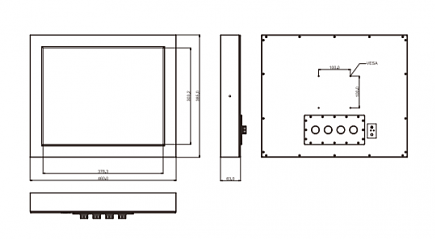 Панельный компьютер R19IB3S-65M1/PAT-128GB