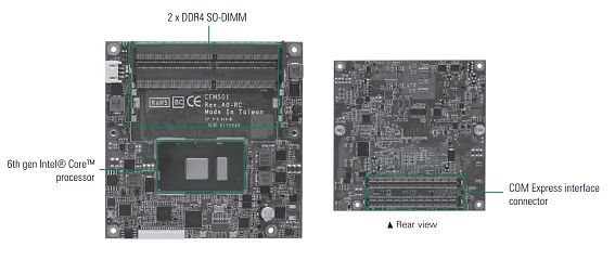 Промышленная модульная плата  CEM501PG-i7-6600U