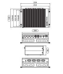 Многослотовый встраиваемый компьютер UNO-2484G-6332AE