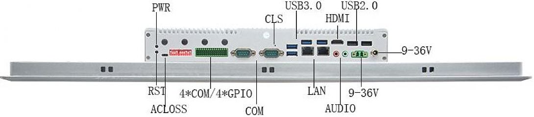 Промышленный панельный компьютер FRONT Panel Y069 23.8