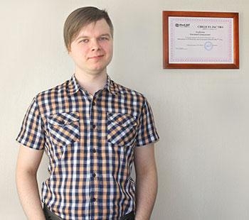 Инженер компании «Ниеншанц-Автоматика» Евгений Агибалов, сертифицированный Master SCADA-разработчик