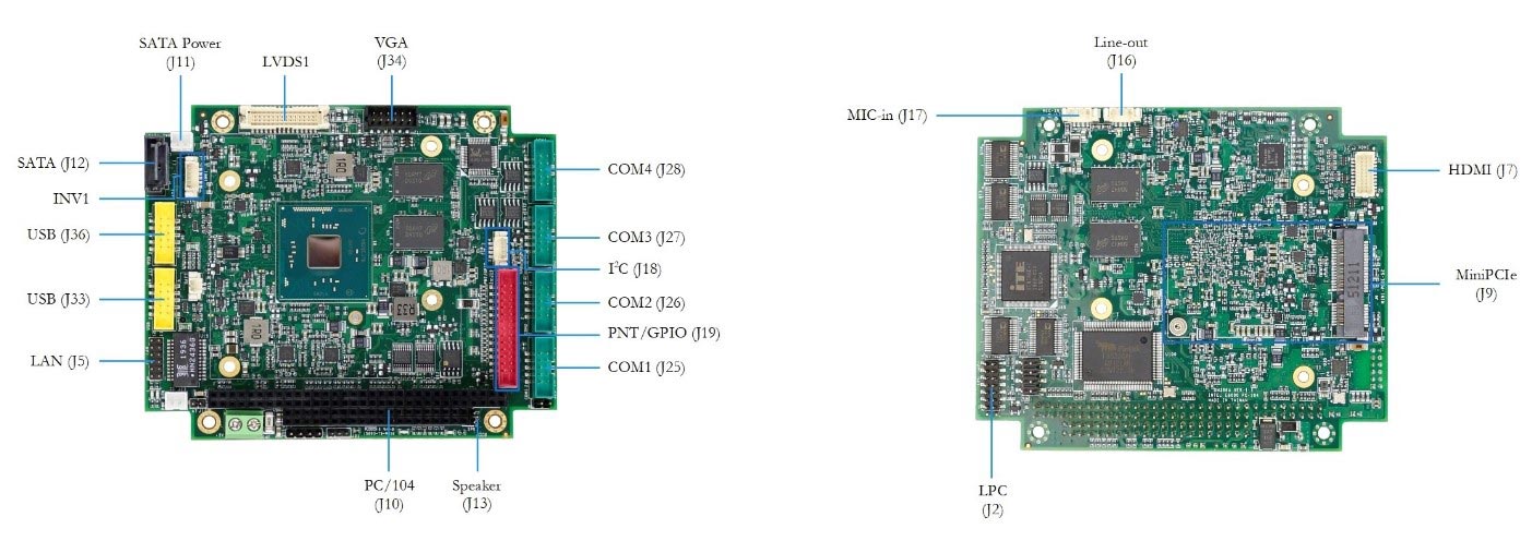Процессорная плата ICOP IBW-6954  стандарта PC/104