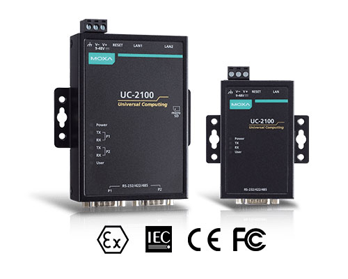 Серия UC-2100 - Ультракомпактные компьютеры MOXA на базе ARM-процессора