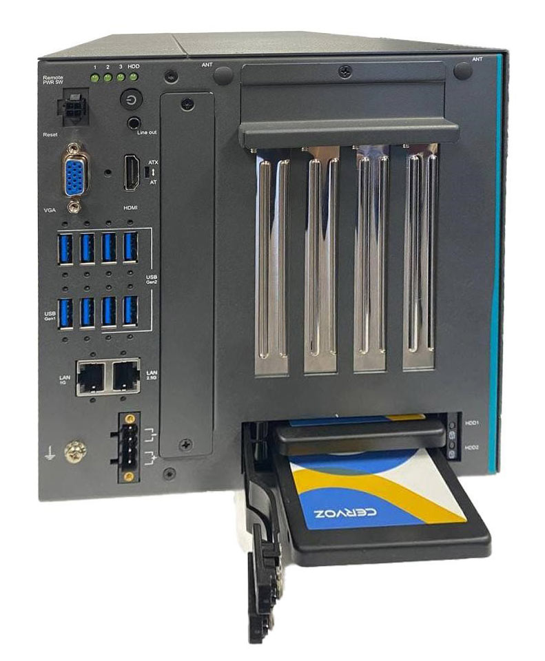 Промышленный многослотовый  ПК Axiomtek IPC 970 для  видеоаналитики